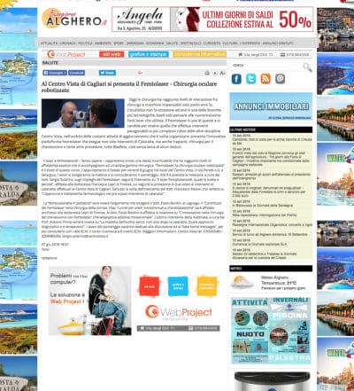 Sergio Solarino femtolaser Buongiorno Alghero