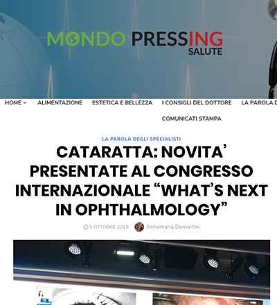 Mondo Pressing Salute What's Next Ophthalmology